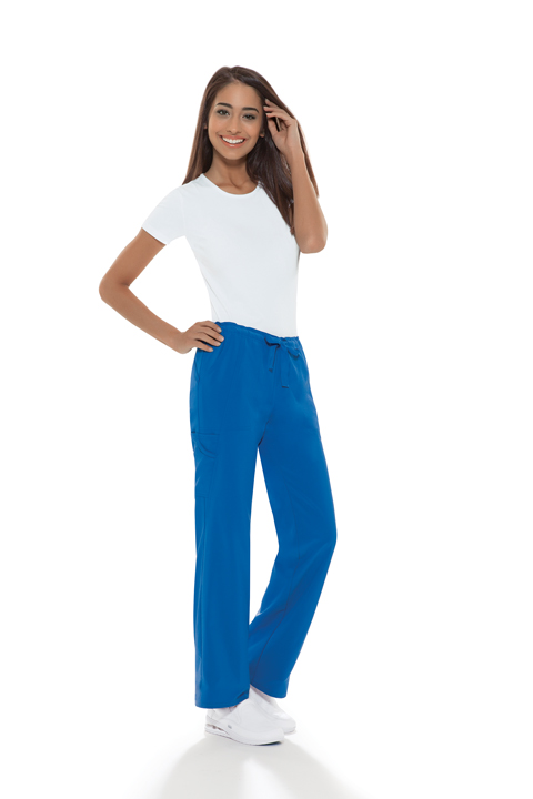 Cherokee Perfect Stretch Mid-Rise Drawstring Cargo Pant