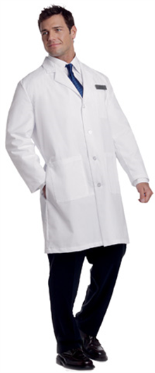 Landau Unisex 3-Pocket Plain Back Lab Coat