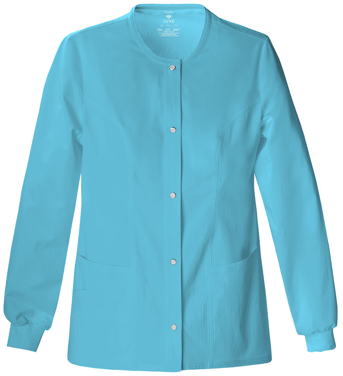 Cherokee Cherokee Luxe Snap Front Warm-Up Jacket