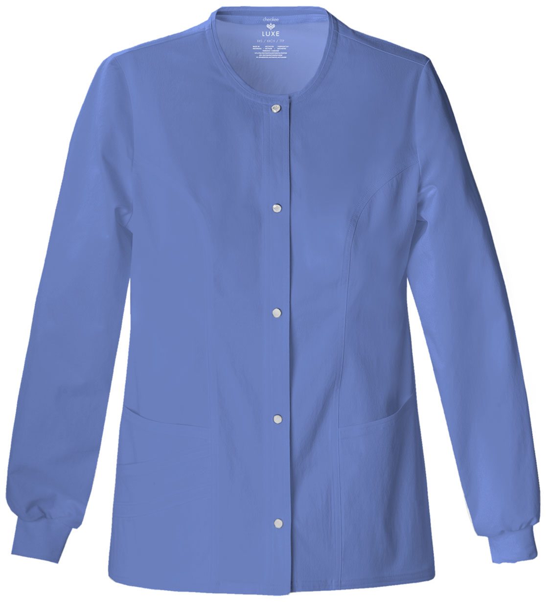 Cherokee Cherokee Luxe Snap Front Warm-Up Jacket