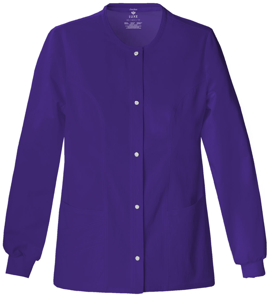 Cherokee Cherokee Luxe Snap Front Warm-Up Jacket