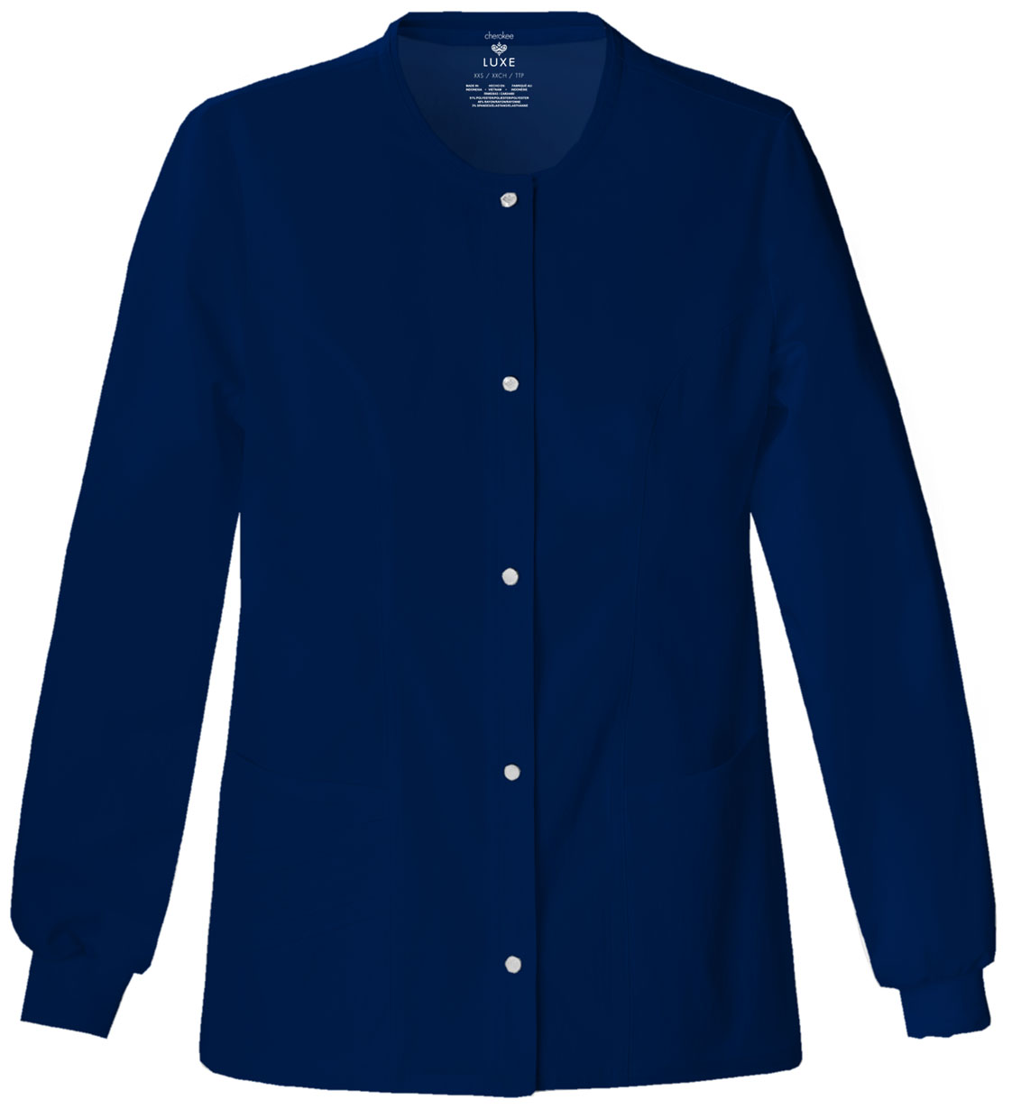 Cherokee Cherokee Luxe Snap Front Warm-Up Jacket
