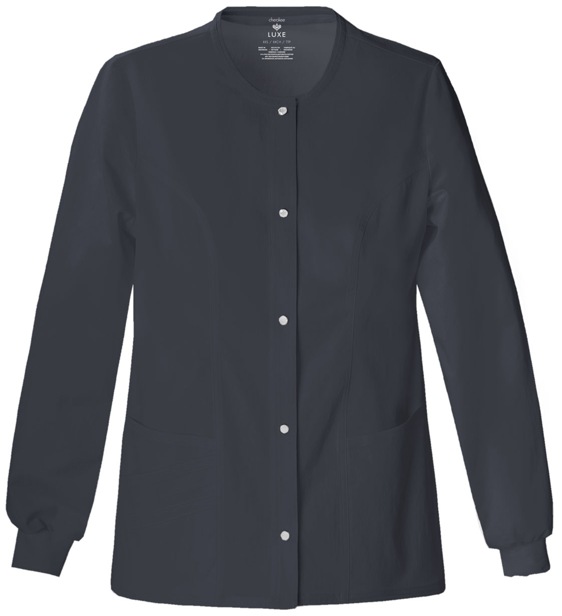 Cherokee Cherokee Luxe Snap Front Warm-Up Jacket