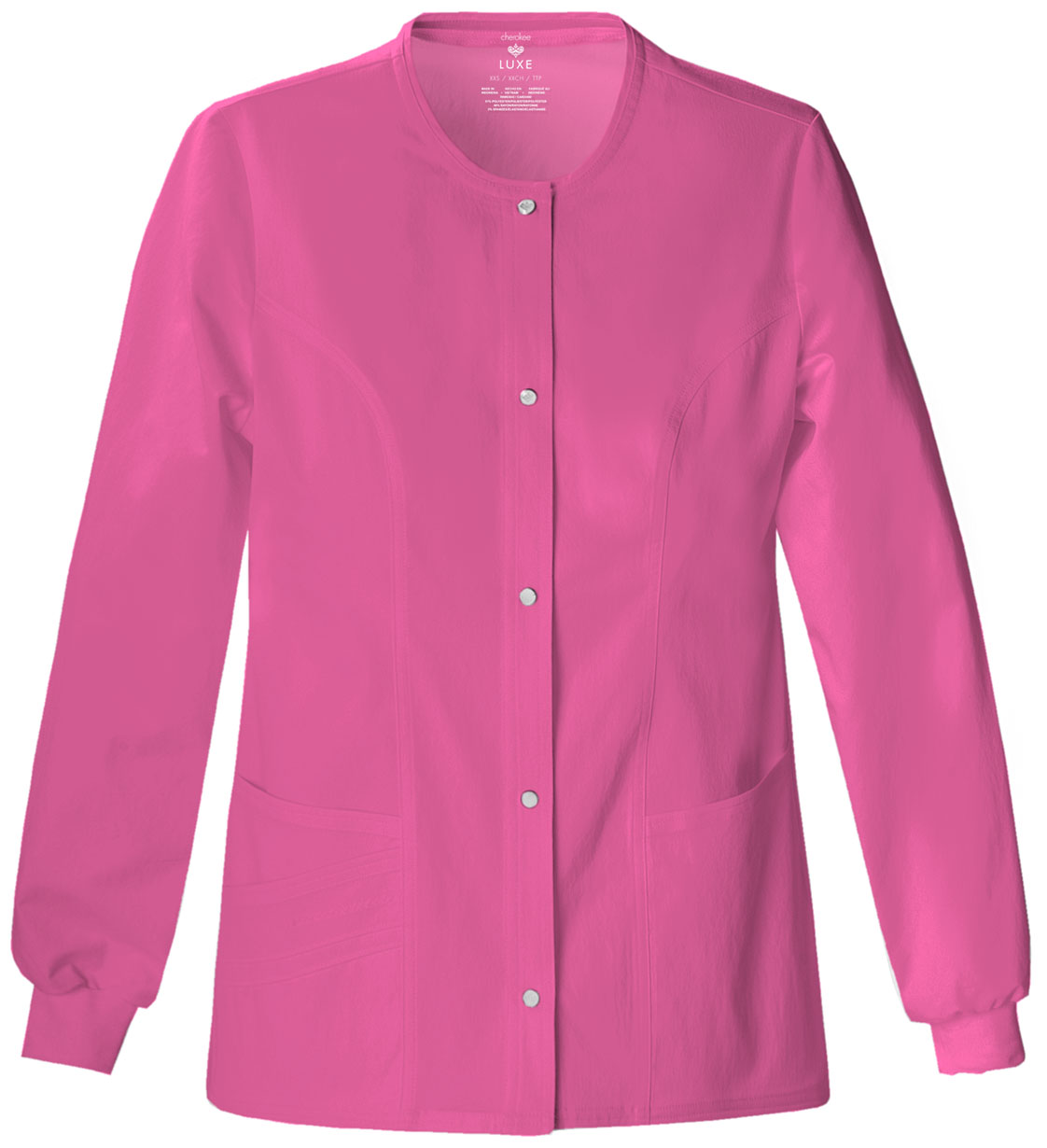 Cherokee Cherokee Luxe Snap Front Warm-Up Jacket