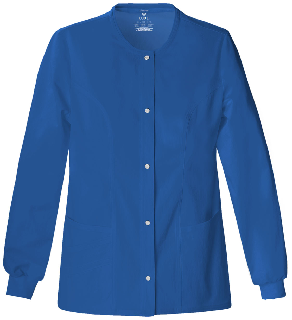 Cherokee Cherokee Luxe Snap Front Warm-Up Jacket