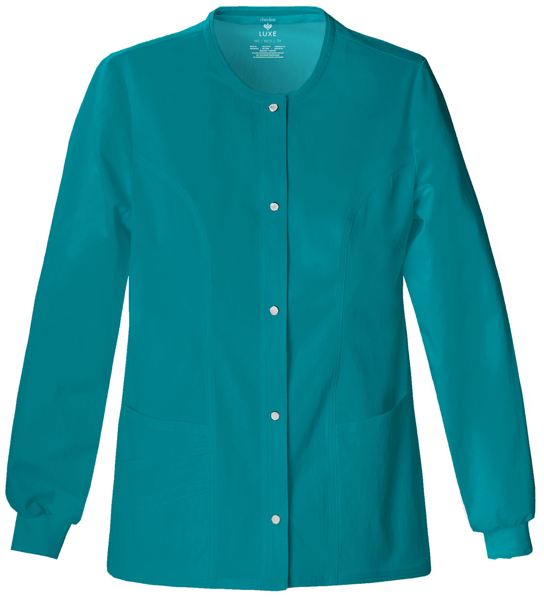 Cherokee Cherokee Luxe Snap Front Warm-Up Jacket