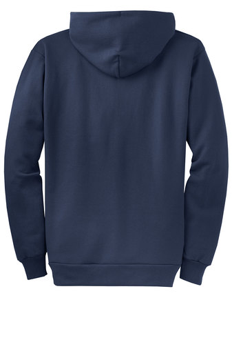 Port & Company® Unisex Core Fleece Full-Zip Hooded Sweatshirt with Apple Montessori Schools logo embroidered on left chest
