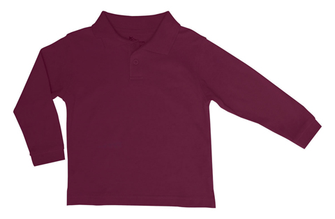 Preschool Unisex LS Pique Polo