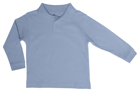 Preschool Unisex LS Pique Polo