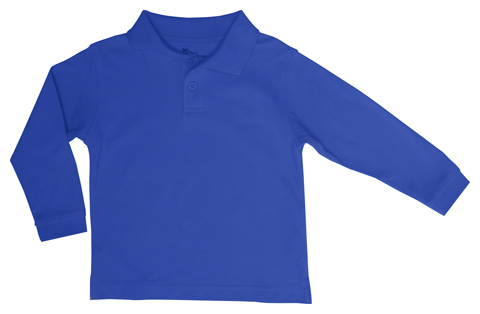 Preschool Unisex LS Pique Polo