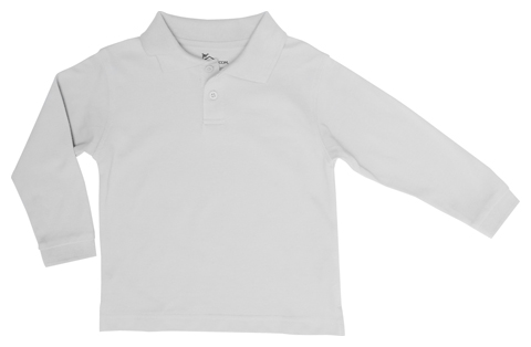 Preschool Unisex LS Pique Polo