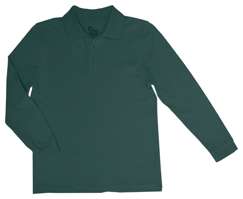 Youth Unisex Long Sleeve Pique Polo