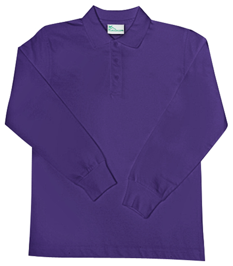 Youth Unisex Long Sleeve Pique Polo