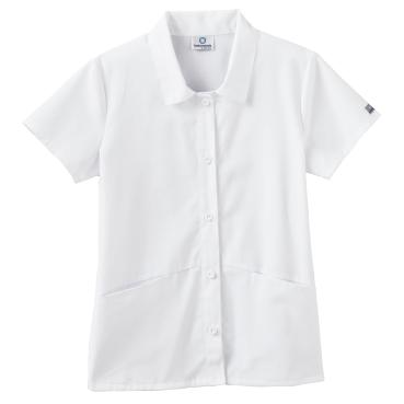 Fundamentals Ladies Button Front Placket Collar Top