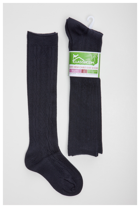 GIRLS/JUNIORS CABLE KNEE HI SOCKS 3 PK