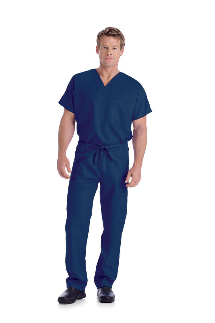 Unisex Reversible V-neck Scrub Top by Landau