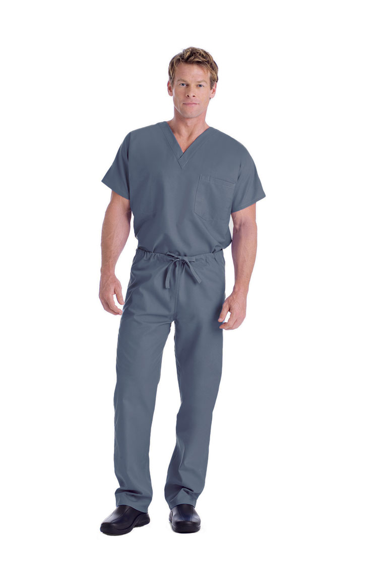 Unisex Reversible V-neck Scrub Top by Landau