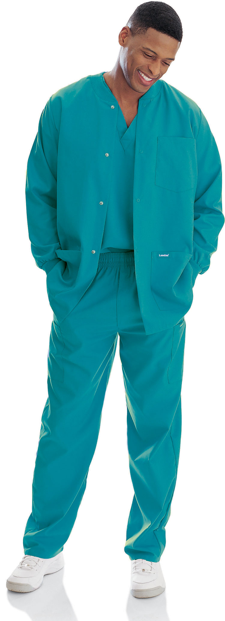 Men's Warm-Up Scrub Jacket by Landau