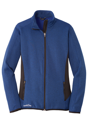 Eddie Bauer Ladies Full-Zip Heather Stretch Fleece Jacket