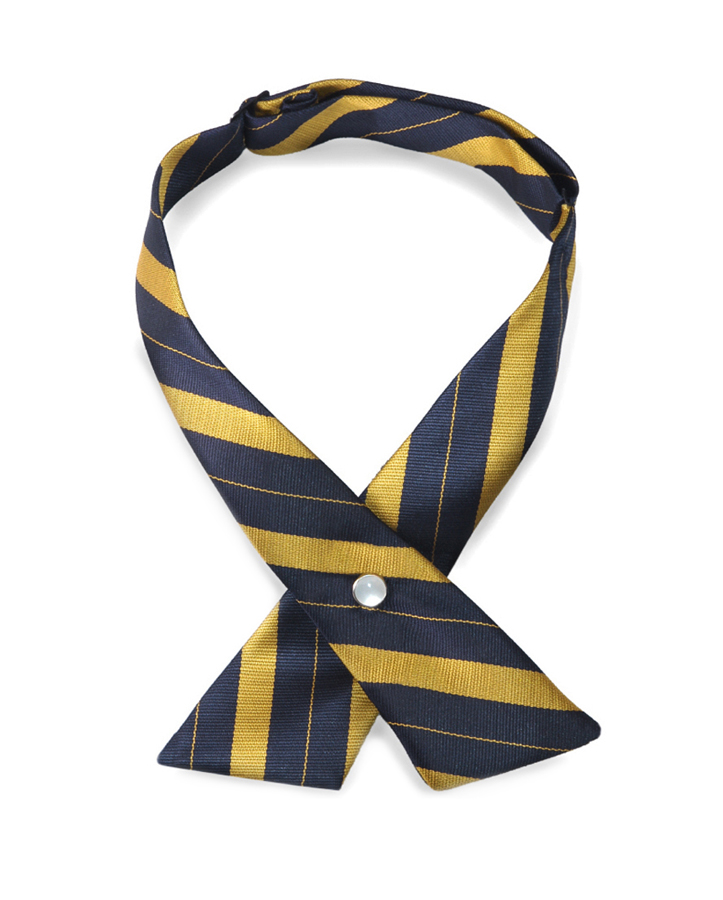 Ladies Crossover Tie With Pearl Snap