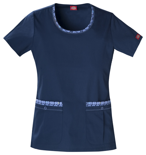 Dickies Dickies Love Your Color Jr. Fit Round Neck Top