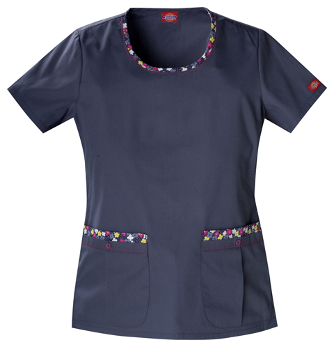 Dickies Dickies Love Your Color Jr. Fit Round Neck Top