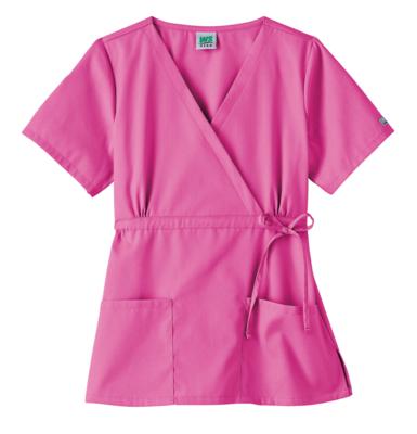 Fundamentals Mock Wrap Top with Adjustable Tie Belt