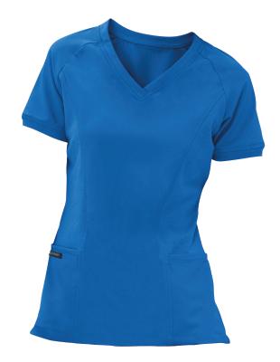 Jockey Women's Sporty V-Neck Solid Scrub Top