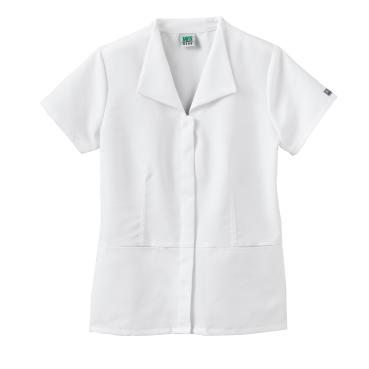 Fundamentals Ladies Zip Front Wing Collar Top