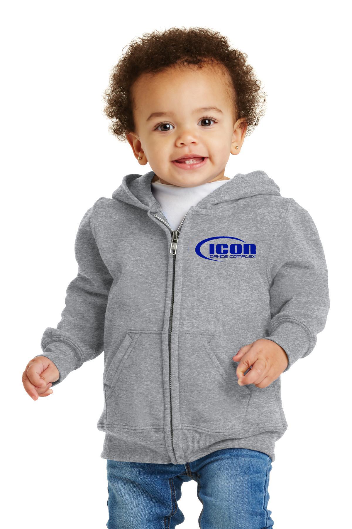 Port & Company® Toddler Core Fleece Full-Zip Hooded Sweatshirt