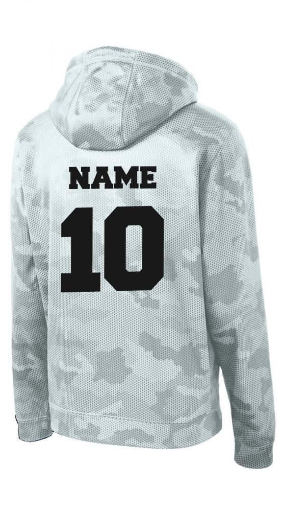 Sport-Tek® Youth Sport-Wick® CamoHex Fleece Hooded Pullover