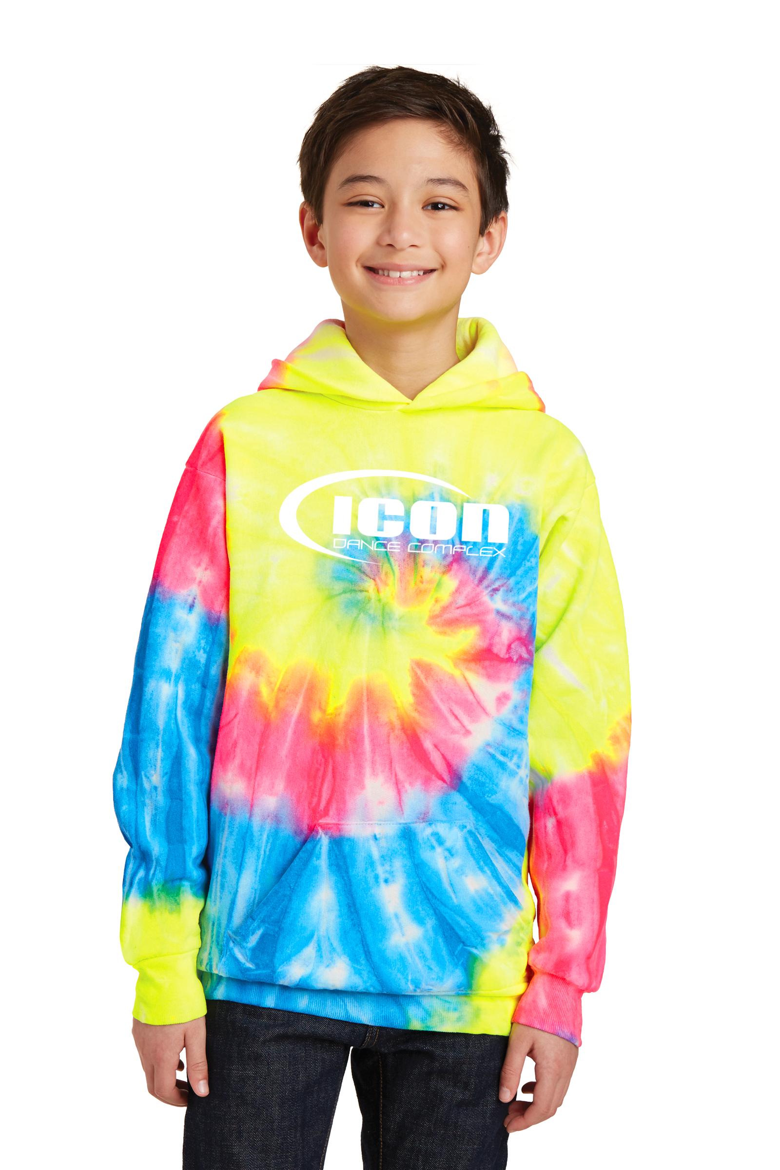 Port & Company® Youth Tie-Dye Pullover Hooded Sweatshirt