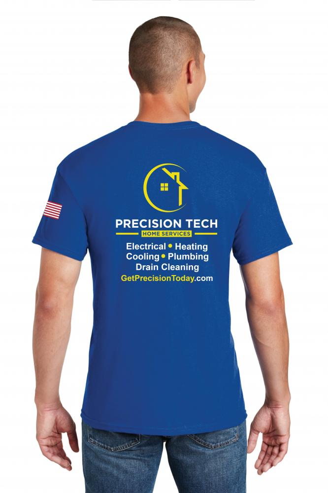 Precision Tech Unisex Gildan® - Heavy Cotton™  50/50 Cotton/Poly Blend T-Shirt