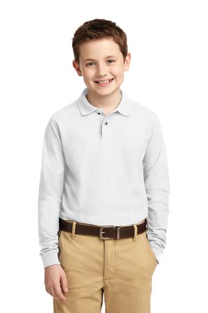 Port Authority® Youth Long Sleeve Silk Touch™ Polo