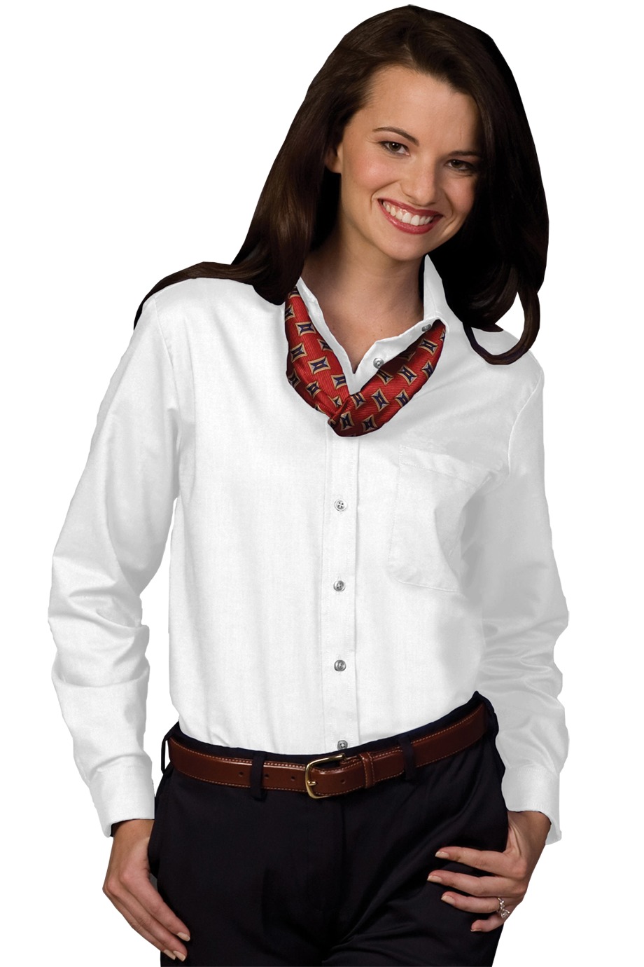 Edward's Women's Oxford Long Sleeve Shirt 