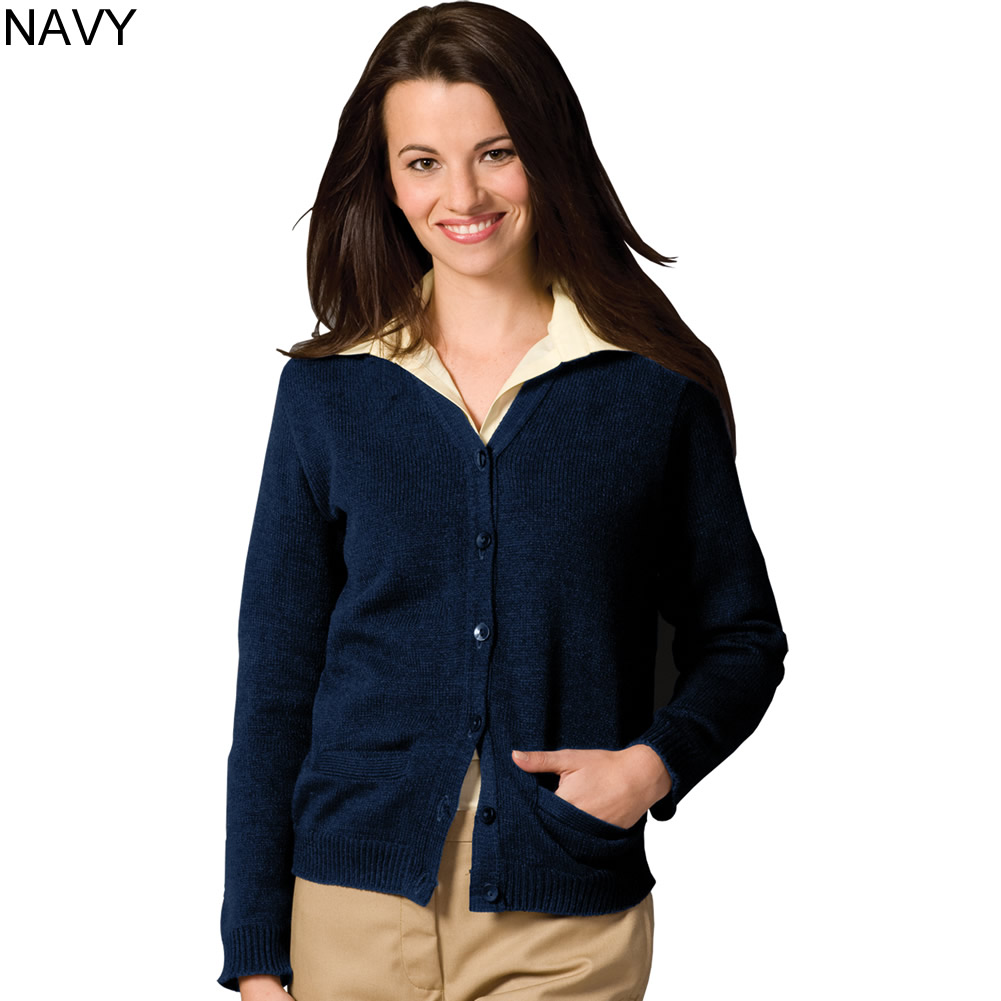 V-Neck Cardigan Sweater