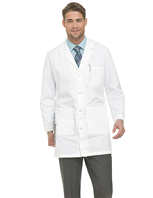 Men's 37 Inch 5 Pocket Twill Lab Coat By Landau