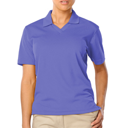 Ladies V-Neck Pique Polo