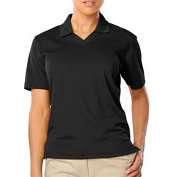 Ladies V-Neck Pique Polo