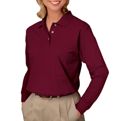 Ladies' Long Sleeve Pique Polo 