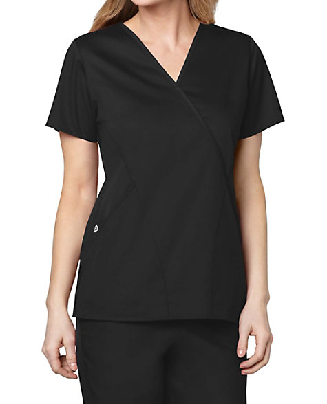 WonderWink WonderWORK Women's Mock Wrap Top