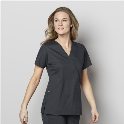 WonderWink WonderWORK Women's Mock Wrap Top